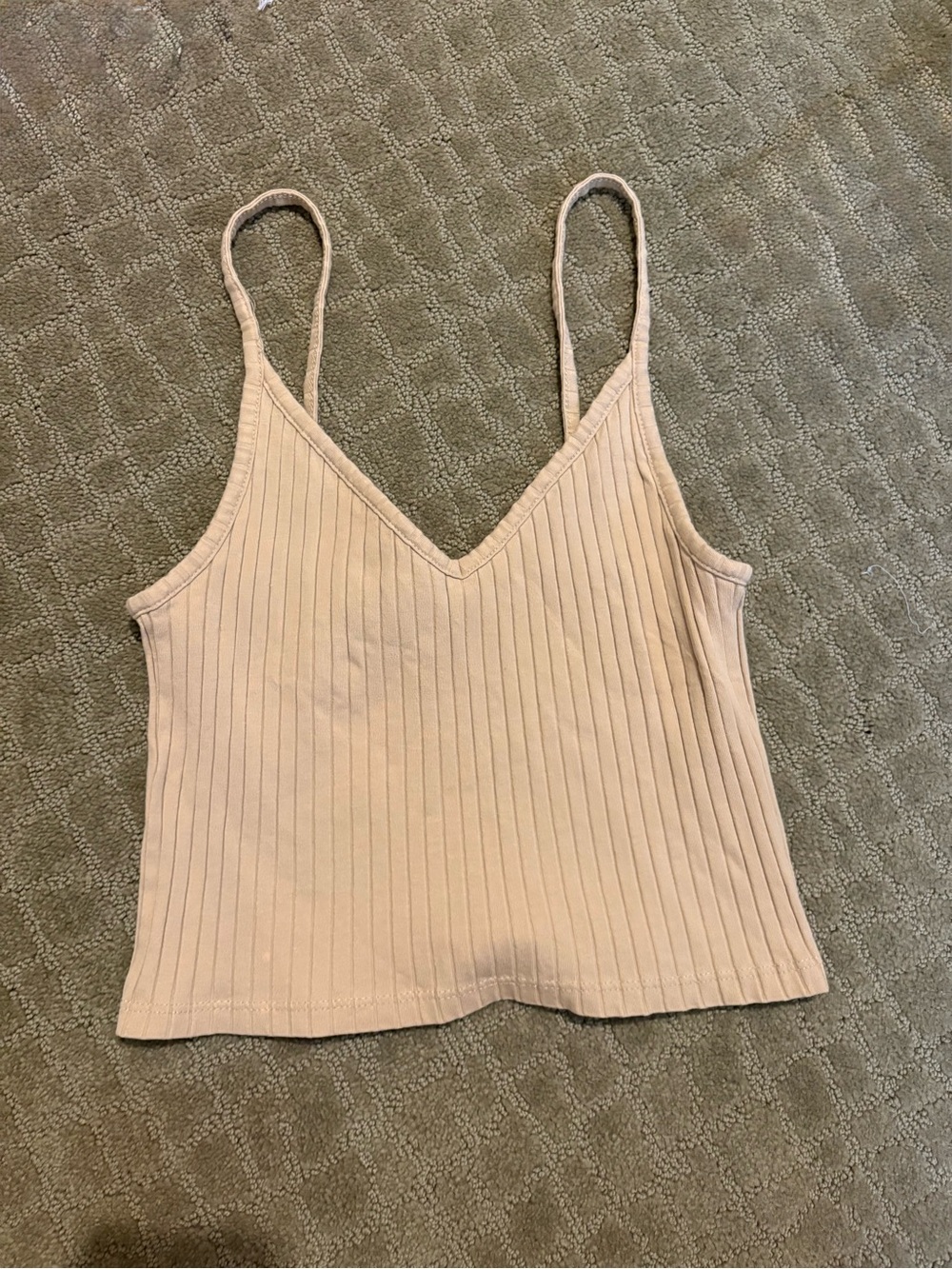 Ribbed V-Neck tank top